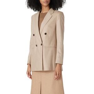 Hugo Boss Jericona Blazer Colombo Italy Woven Camel Tan Wool Cashmere Blazer 10